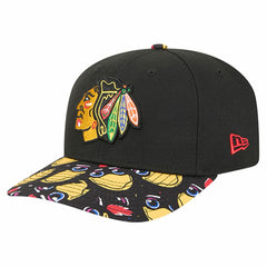Chicago Blackhawks New Era Mascot Visor 9SEVENTY Adjustable Hat - Black - NHL 202989676