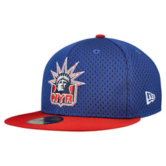 New York Rangers New Era Mesh Crown Two-Tone 59FIFTY Fitted Hat - Blue/Red - NHL 202989691