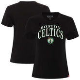 Boston Celtics Sportiqe Women's Arcadia Boxy T-Shirt Black