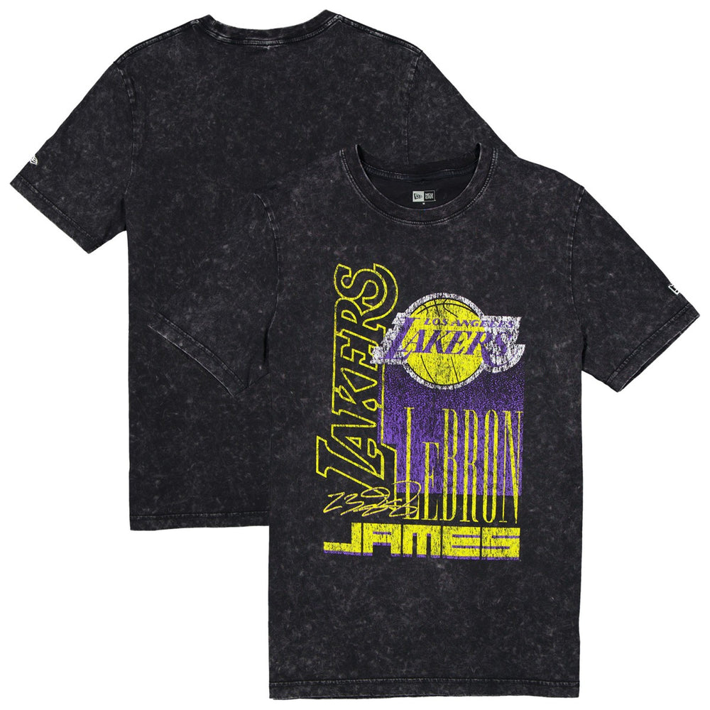 LeBron James Los Angeles Lakers Full Court Press Mineral Wash Player T-Shirt Black | New Era discount