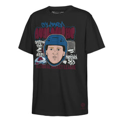 Nathan MacKinnon Colorado Avalanche Mitchell & Ness Youth Caricature T-Shirt - Black - NHL 202995904