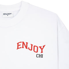 Enjoy Basketball x Chicago Bulls Unisex Hoop Enthusiast Capsule Collection T-Shirt - White