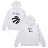 Enjoy Basketball x Toronto Raptors Unisex Hoop Enthusiast Capsule Collection Pullover Hoodie - Heather Gray