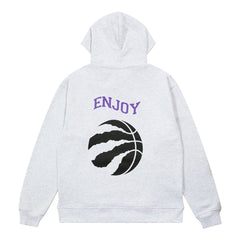 Enjoy Basketball x Toronto Raptors Unisex Hoop Enthusiast Capsule Collection Pullover Hoodie - Heather Gray