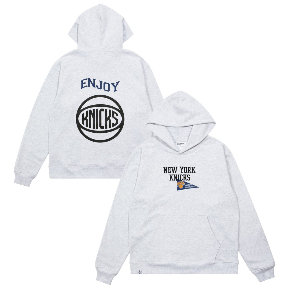 Enjoy Basketball x New York Knicks Unisex Hoop Enthusiast Capsule Collection Pullover Hoodie - Heather Gray