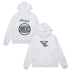 Enjoy Basketball x New York Knicks Unisex Hoop Enthusiast Capsule Collection Pullover Hoodie - Heather Gray