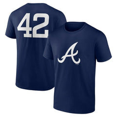 Atlanta Braves Jackie Robinson Day Name & Number T-Shirt - Navy - MLB Online