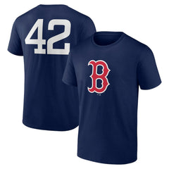 Boston Red Sox Jackie Robinson Day Name & Number T-Shirt - Navy - MLB Lifestyle