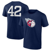 Cleveland Guardians Jackie Robinson Day Name & Number T-Shirt - Navy - MLB on Sale