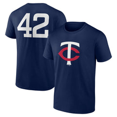 Minnesota Twins Jackie Robinson Day Name & Number T-Shirt - Navy - MLB Discount
