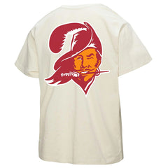 Mitchell & Ness Tampa Bay Buccaneers Women's 50th Season Pirate Oversized Boyfriend T-Shirt Cream