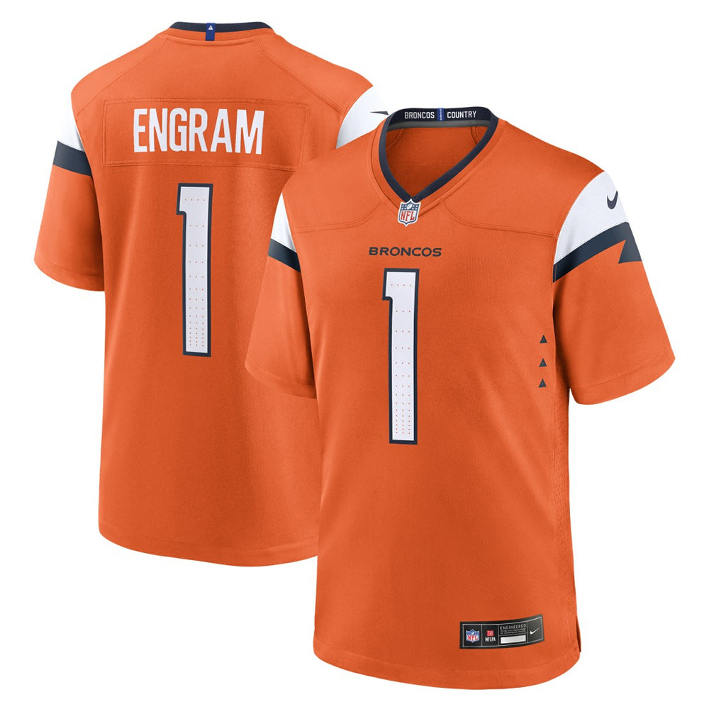 Nike Evan Engram Denver Broncos Team Game Jersey Orange