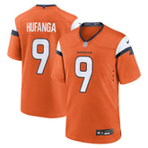 Nike Talanoa Hufanga Denver Broncos Team Game Jersey Orange