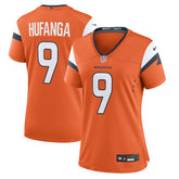 Nike Talanoa Hufanga Denver Broncos Women's Team Game Jersey Orange