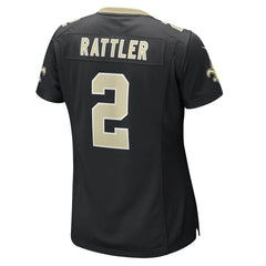 Nike Spencer Rattler New Orleans Saints Women's Team Game Jersey Black