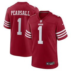 Nike Ricky Pearsall San Francisco 49ers Team Game Jersey Scarlet