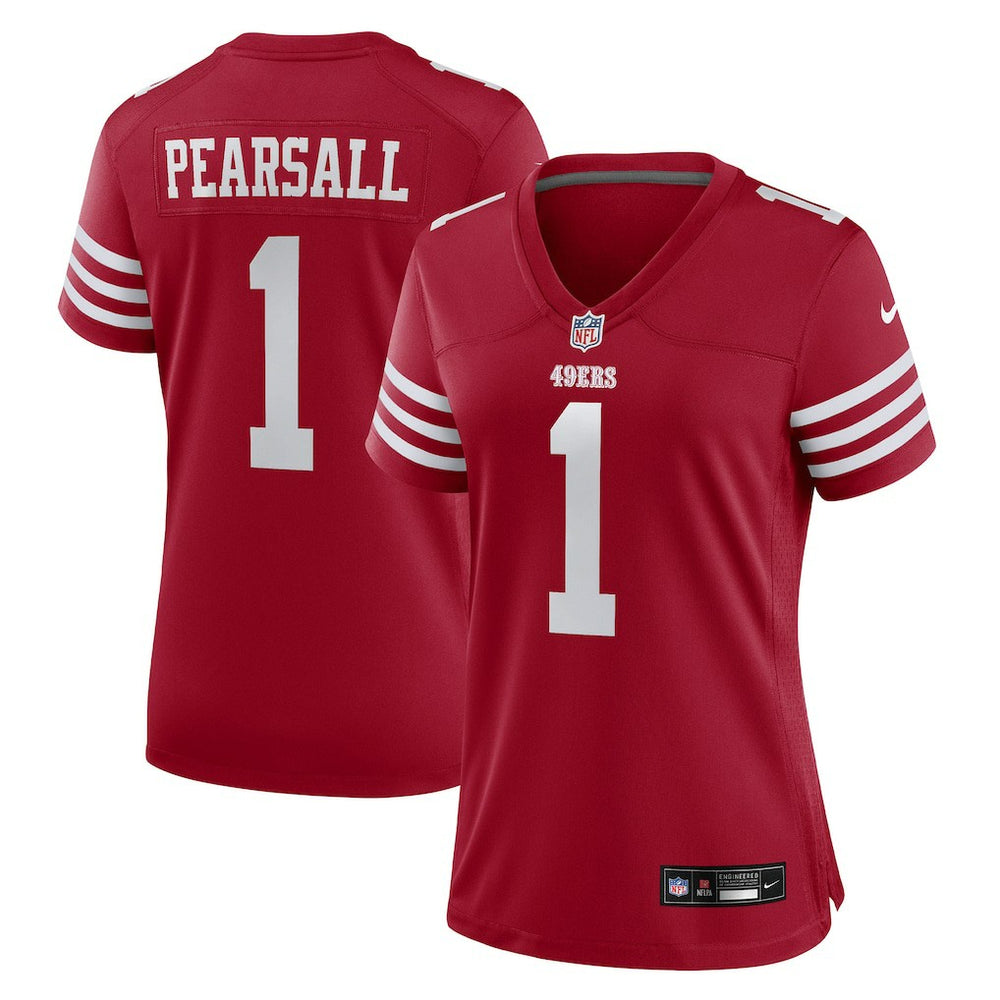 Nike Ricky Pearsall San Francisco 49ers Women's Team Game Jersey Scarlet
