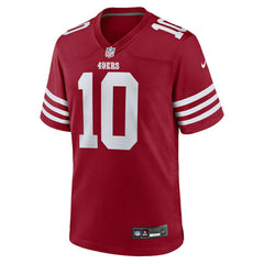 Nike Mac Jones San Francisco 49ers Team Game Jersey Scarlet