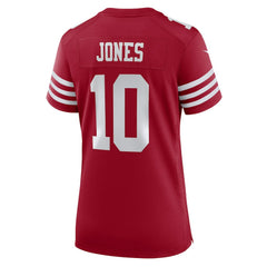Nike Mac Jones San Francisco 49ers Women's Team Game Jersey Scarlet