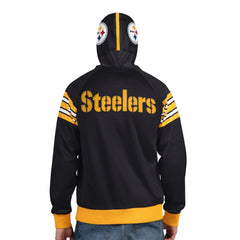 Pittsburgh Steelers Pro Player Helmet Full-Zip Hooded Track Jacket Black/Gold