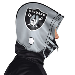 Las Vegas Raiders Pro Player Helmet Full-Zip Hooded Track Jacket Black/Silver