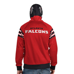 Atlanta Falcons Pro Player Helmet Full-Zip Hooded Track Jacket Red/Black