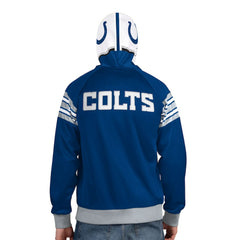Indianapolis Colts Pro Player Helmet Full-Zip Hooded Track Jacket Royal/White