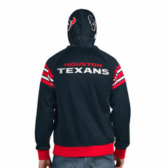 Houston Texans Pro Player Helmet Full-Zip Hooded Track Jacket Navy/Red