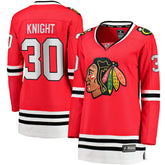 Spencer Knight Chicago Blackhawks Fanatics Women's Home Breakaway Player Jersey - Red - NHL 202999982