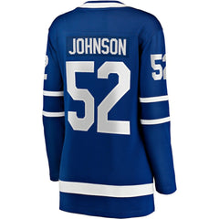 Reese Johnson Toronto Maple Leafs Fanatics Women's Home Breakaway Player Jersey - Blue - NHL 203000011