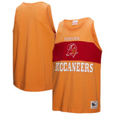 Mitchell & Ness Tampa Bay Buccaneers Retro Colorblock Tank Top Orange