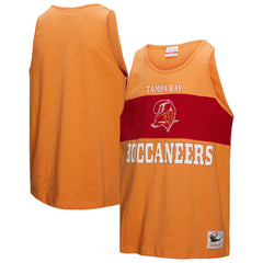 Mitchell & Ness Tampa Bay Buccaneers Retro Colorblock Tank Top Orange