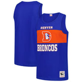 Mitchell & Ness Denver Broncos Retro Colorblock Tank Top Royal