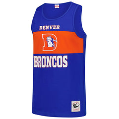 Mitchell & Ness Denver Broncos Retro Colorblock Tank Top Royal