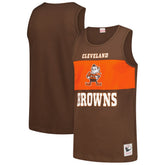 Mitchell & Ness Cleveland Browns Retro Colorblock Tank Top Brown
