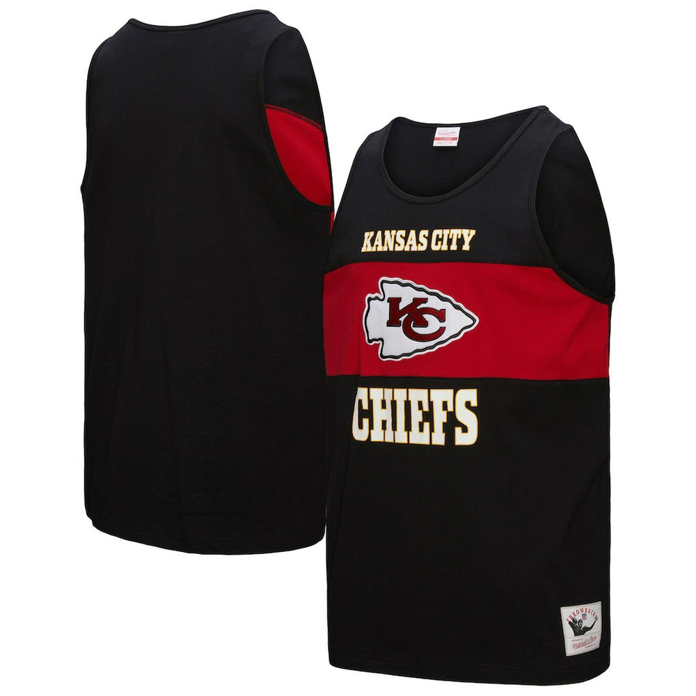 Mitchell & Ness Kansas City Chiefs Retro Colorblock Tank Top Black