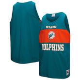 Mitchell & Ness Miami Dolphins Retro Colorblock Tank Top Aqua