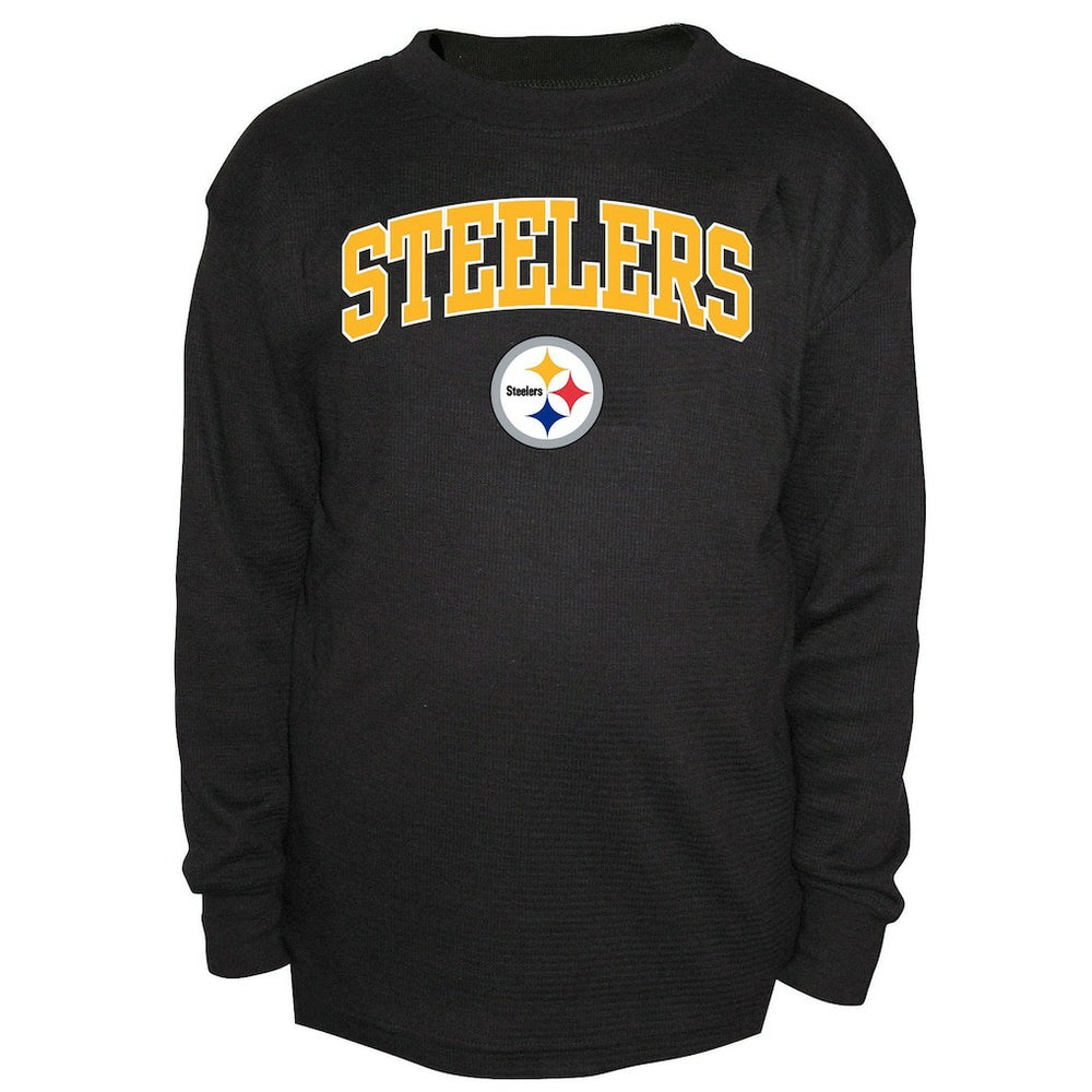 Fanatics Pittsburgh Steelers Big & Tall Thermal Long Sleeve Crew Neck T-Shirt Black
