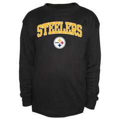 Fanatics Pittsburgh Steelers Big & Tall Thermal Long Sleeve Crew Neck T-Shirt Black