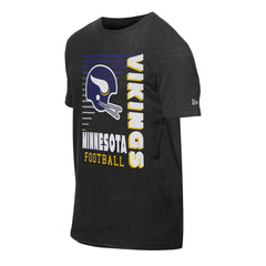 Minnesota Vikings New Era Retro Logo Enzyme Washed Oversized T-Shirt Black