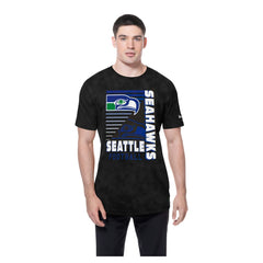 Seattle Seahawks New Era Retro Logo Enzyme Washed Oversized T-Shirt Black