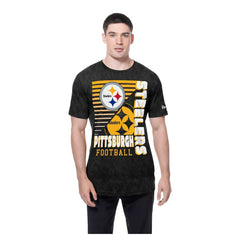 Pittsburgh Steelers New Era Enzyme Washed Oversized T-Shirt Black