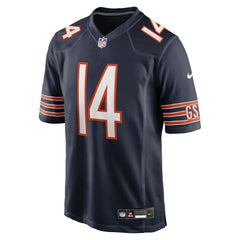Nike Olamide Zaccheaus Chicago Bears Team Game Jersey Navy