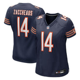Nike Olamide Zaccheaus Chicago Bears Women's Team Game Jersey Navy