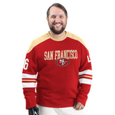 San Francisco 49ers G-III Sports by Carl Banks Adaptive Lord Stanley Crewneck Sweatshirt Scarlet