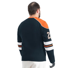 Chicago Bears G-III Sports by Carl Banks Adaptive Lord Stanley Crewneck Sweatshirt Navy