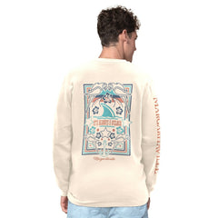 San Francisco 49ers Margaritaville Five O'Clock Henley Long Sleeve T-Shirt Cream