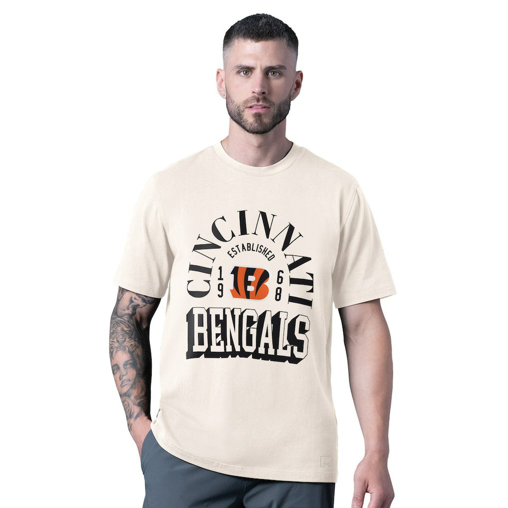 Cincinnati Bengals MSX by Michael Strahan Whiteout Vintage T-Shirt White