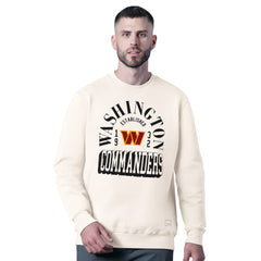 Washington Commanders MSX by Michael Strahan Whiteout Tri-Blend Sweatshirt White
