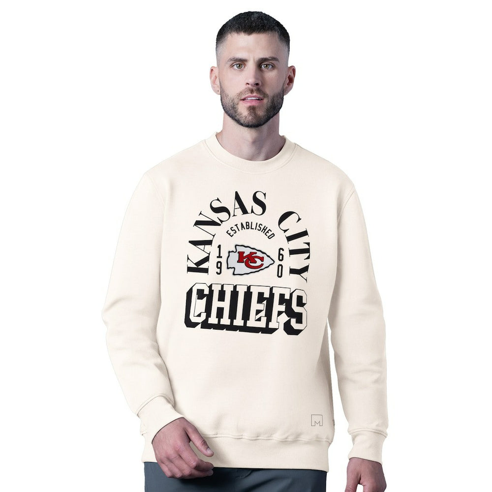Kansas City Chiefs MSX by Michael Strahan Whiteout Tri-Blend Sweatshirt White